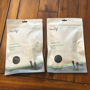 Motif maternity compression socks. Never worn